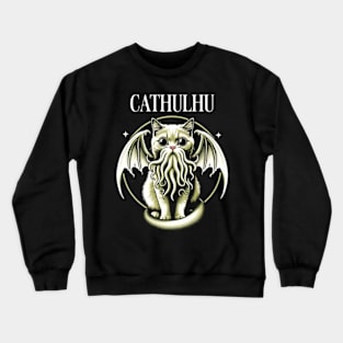 Mystical Cathulhu Garb Embrace the Dark Magic Crewneck Sweatshirt